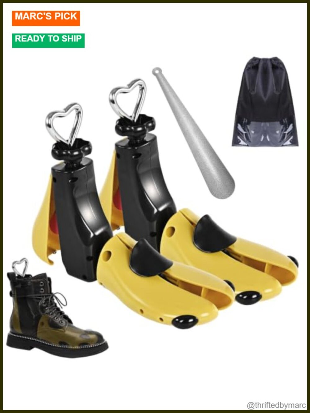 Professional Shoe Stretcher Boot Adjustable Width Length ABS Metal Unisex 2pcs